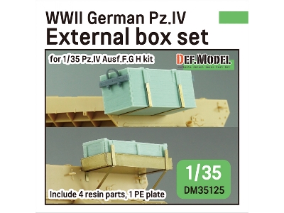 Wwii German Pz.Iv External Box Set (For Pz.Iv Ausf.G H Kit) - zdjęcie 1