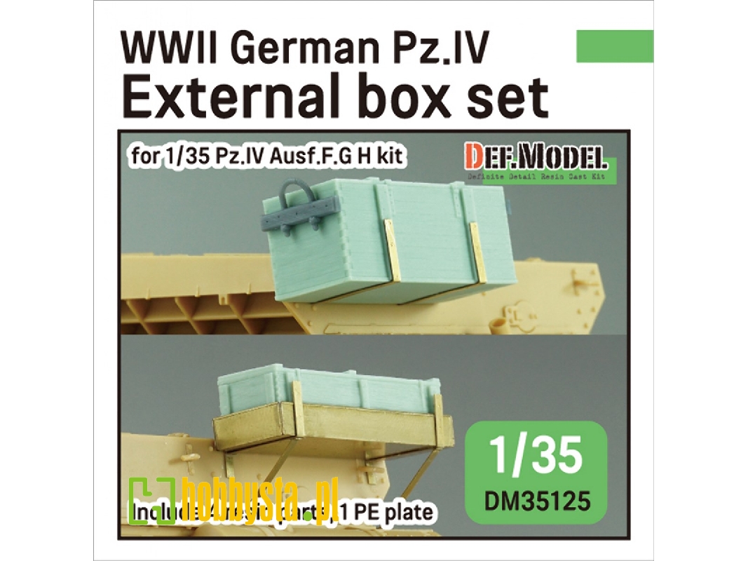 Wwii German Pz.Iv External Box Set (For Pz.Iv Ausf.G H Kit) - zdjęcie 1 Wwii German Pz.Iv External Box Set (For Pz.Iv Ausf.G H Kit) - zdjęcie 1