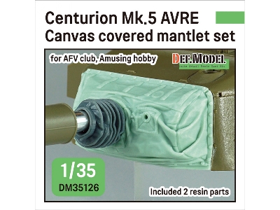 Centurion Mk.5 Avre Canvas Covered Mantlet Set (For Afv Club, Amusing Hobby Kit) - zdjęcie 1