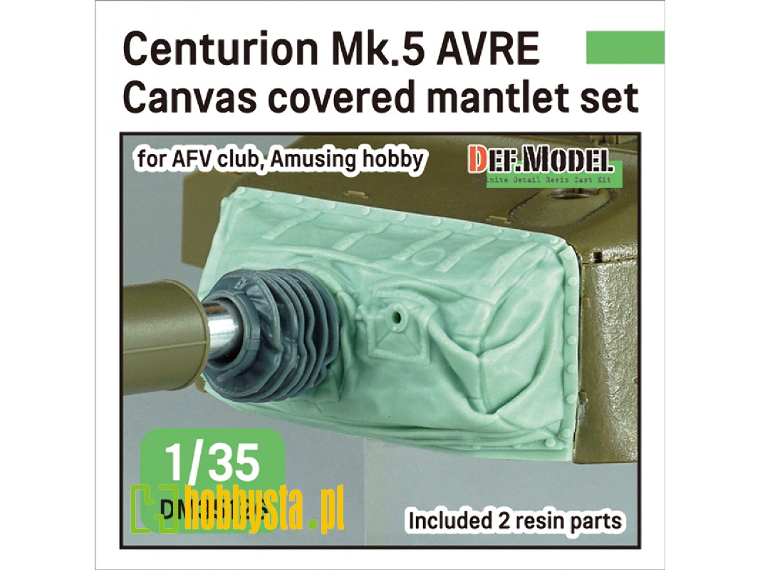 Centurion Mk.5 Avre Canvas Covered Mantlet Set (For Afv Club, Amusing Hobby Kit) - zdjęcie 1