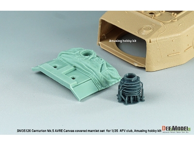 Centurion Mk.5 Avre Canvas Covered Mantlet Set (For Afv Club, Amusing Hobby Kit) - zdjęcie 2