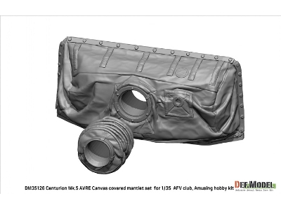 Centurion Mk.5 Avre Canvas Covered Mantlet Set (For Afv Club, Amusing Hobby Kit) - zdjęcie 5