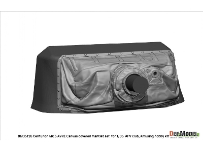 Centurion Mk.5 Avre Canvas Covered Mantlet Set (For Afv Club, Amusing Hobby Kit) - zdjęcie 7