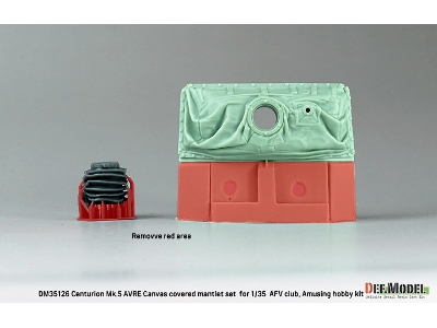 Centurion Mk.5 Avre Canvas Covered Mantlet Set (For Afv Club, Amusing Hobby Kit) - zdjęcie 8