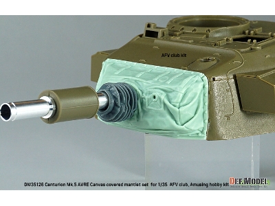 Centurion Mk.5 Avre Canvas Covered Mantlet Set (For Afv Club, Amusing Hobby Kit) - zdjęcie 12