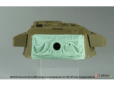 Centurion Mk.5 Avre Canvas Covered Mantlet Set (For Afv Club, Amusing Hobby Kit) - zdjęcie 14
