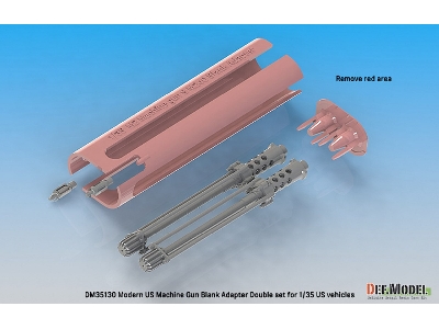 Modern Us Machine Gun Blank Firing Adapter Set (Us Vehicles) - zdjęcie 3
