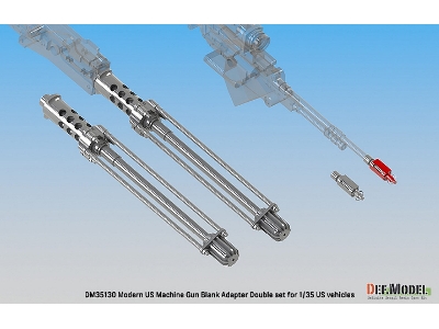 Modern Us Machine Gun Blank Firing Adapter Set (Us Vehicles) - zdjęcie 5