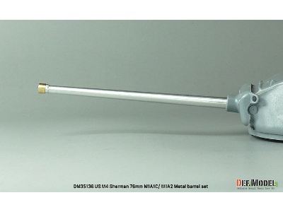 Us M4 Sherman 76mm Metal Barrel Set - M1a1c/M1a2 Gun (For Asuka(Taska)/Academy/Tamiya/Zvezda/Dml) - zdjęcie 4