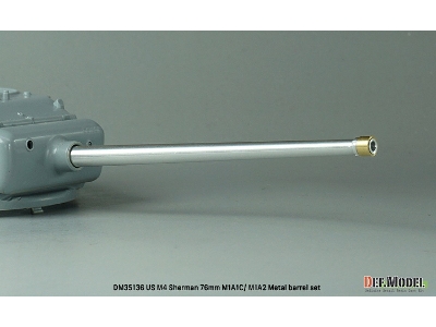 Us M4 Sherman 76mm Metal Barrel Set - M1a1c/M1a2 Gun (For Asuka(Taska)/Academy/Tamiya/Zvezda/Dml) - zdjęcie 5