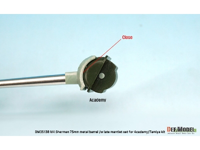 M4 Sherman 75mm Main Gun W/ Mantlet (For Academy/Tamiya) - zdjęcie 11