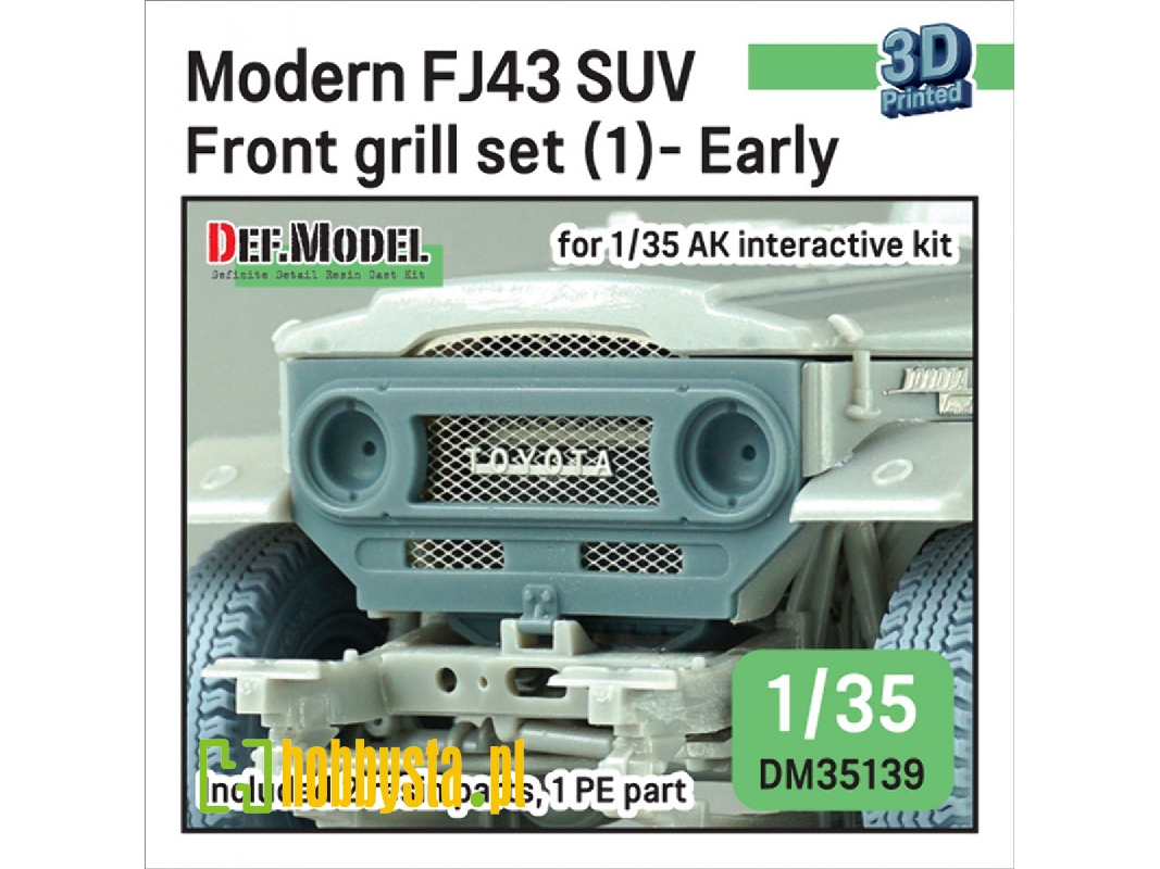 Modern Fj43 Suv - Front Grill Set (1) Early (For Ak Interactive) - zdjęcie 1