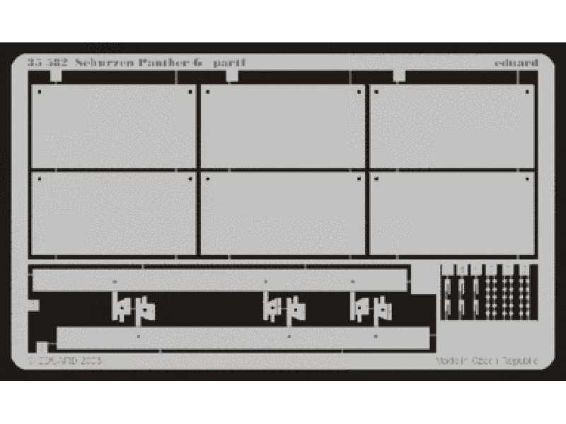  Schurzen Panther Ausf. G 1/35 - Italeri - blaszki - zdjęcie 1