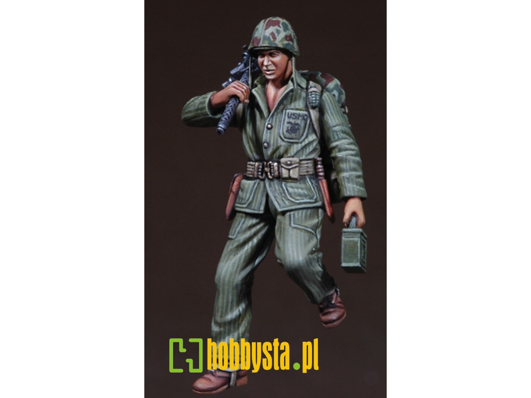 Wwii-korean War Usmc Machine Gunner - zdjęcie 1 Wwii-korean War Usmc Machine Gunner - zdjęcie 1