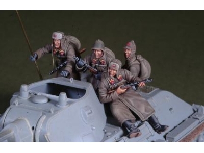 Wwii Early War Russian Tank Rider Set (4fig.S) - zdjęcie 1