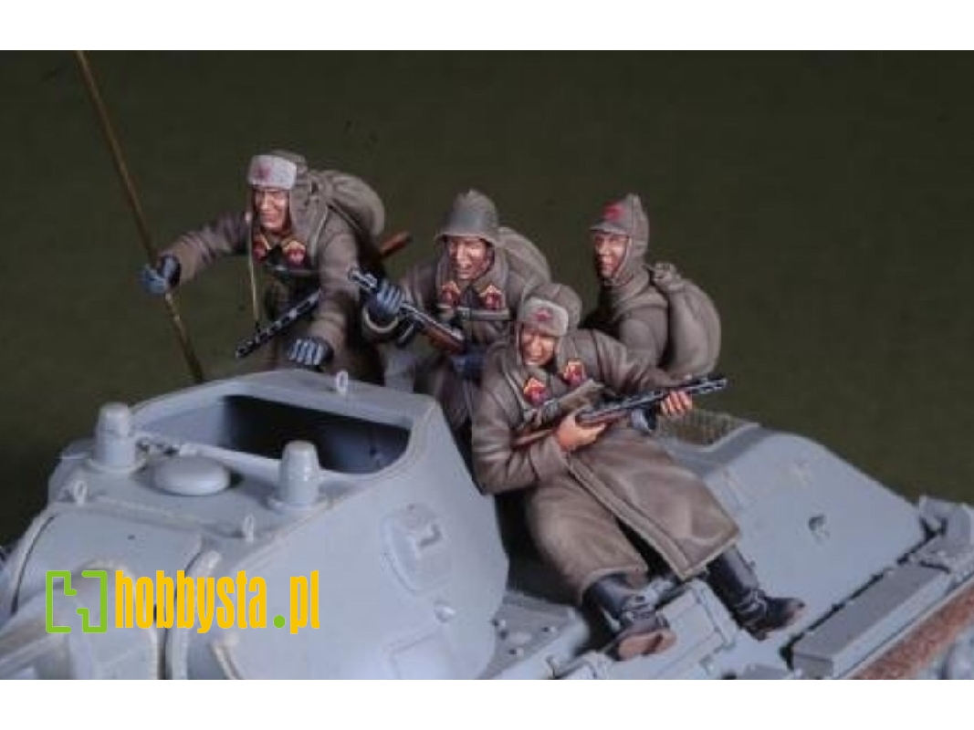 Wwii Early War Russian Tank Rider Set (4fig.S) - zdjęcie 1