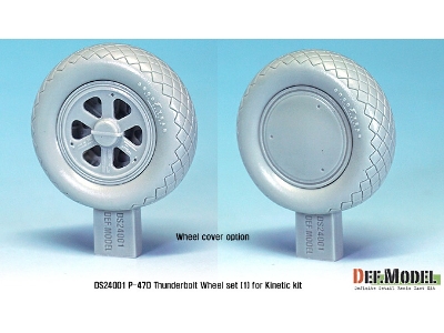 P-47d Thunder Bolt Wheel Set 1 (For Kinetic 1/24) - zdjęcie 4