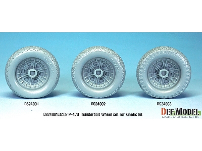 P-47d Thunder Bolt Wheel Set 1 (For Kinetic 1/24) - zdjęcie 6