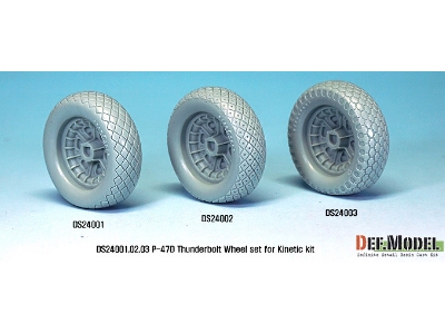 P-47d Thunder Bolt Wheel Set 1 (For Kinetic 1/24) - zdjęcie 7
