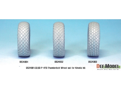 P-47d Thunder Bolt Wheel Set 1 (For Kinetic 1/24) - zdjęcie 8
