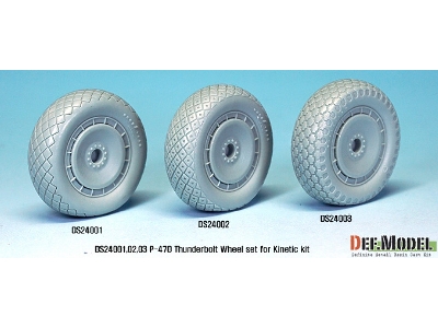 P-47d Thunder Bolt Wheel Set 1 (For Kinetic 1/24) - zdjęcie 9