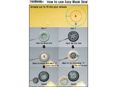 P-47d Thunder Bolt Wheel Set 2 (For Kinetic 1/24) - zdjęcie 10