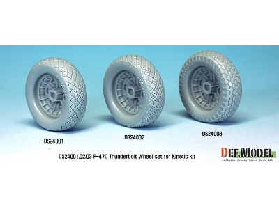 P-47d Thunder Bolt Wheel Set 3 (For Kinetic 1/24) - zdjęcie 7