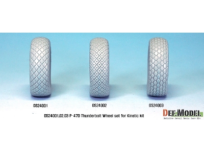 P-47d Thunder Bolt Wheel Set 3 (For Kinetic 1/24) - zdjęcie 8