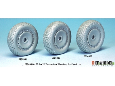 P-47d Thunder Bolt Wheel Set 3 (For Kinetic 1/24) - zdjęcie 9