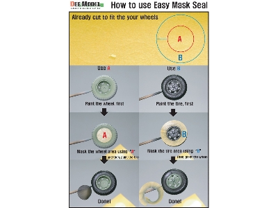 P-47d Thunder Bolt Wheel Set 3 (For Kinetic 1/24) - zdjęcie 10