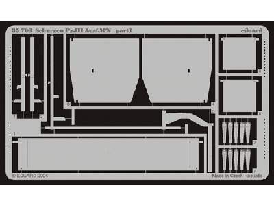  Schurzen Pz. III Ausf. M/N 1/35 - Dragon - blaszki - zdjęcie 2