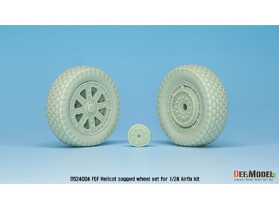 F6f Hellcat Sagged Wheel Set 1 (For Airfix 1/24) - zdjęcie 4