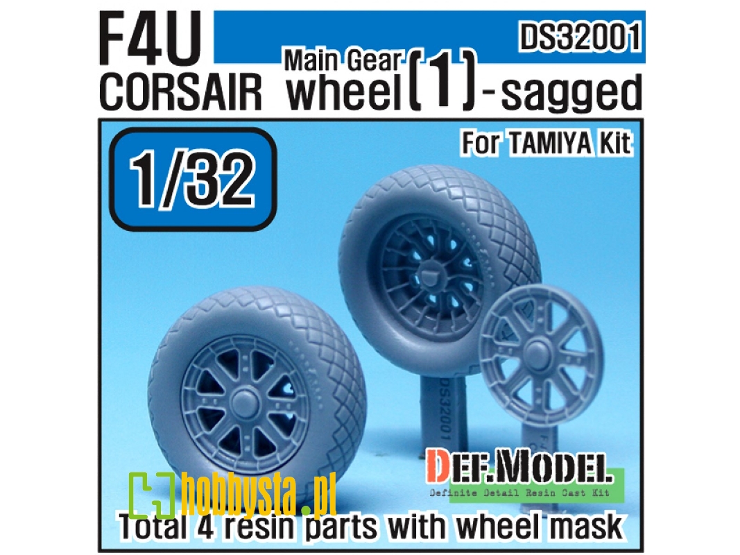 F4u-1 Corsair Wheel Set 1 (For Tamiya 1/32) - zdjęcie 1 F4u-1 Corsair Wheel Set 1 (For Tamiya 1/32) - zdjęcie 1