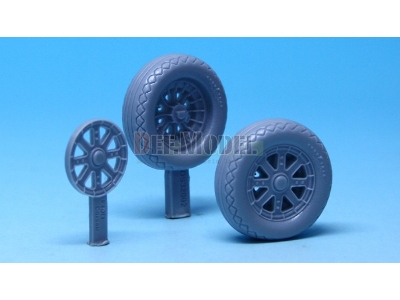 F4u-1 Corsair Wheel Set 2 (For Tamiya 1/32) - zdjęcie 3