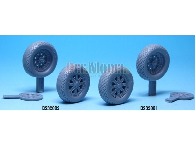 F4u-1 Corsair Wheel Set 2 (For Tamiya 1/32) - zdjęcie 5