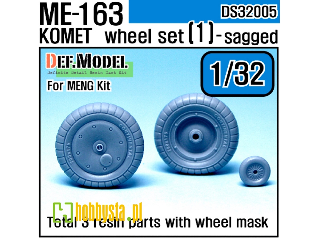 Me163b 'komet' Wheel Set 1 (For Meng 1/32) - zdjęcie 1 Me163b 'komet' Wheel Set 1 (For Meng 1/32) - zdjęcie 1