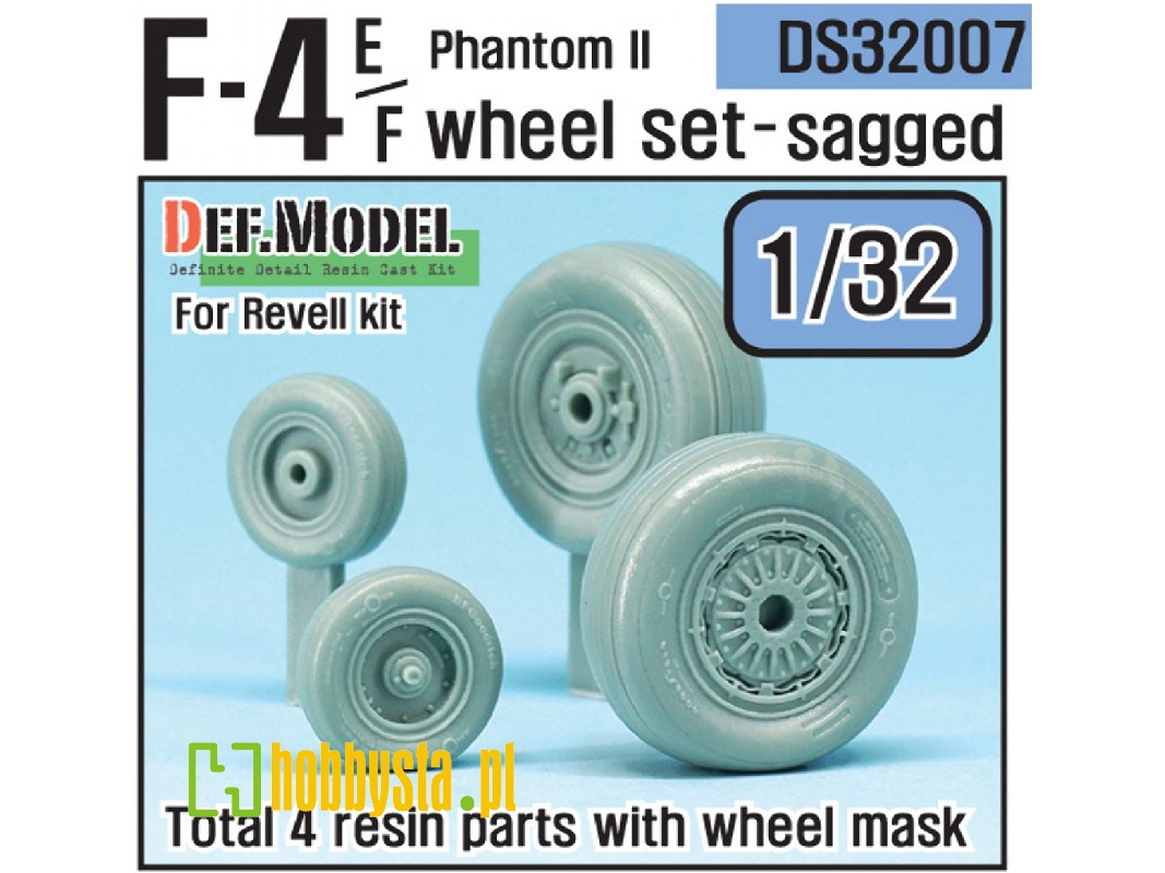 F-4e Phantom Ii Wheel Set (For Revell 1/32) - zdjęcie 1
