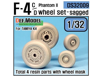 F-4c/D Phantom Ii Wheel Set (For Tamiya 1/32) - zdjęcie 1