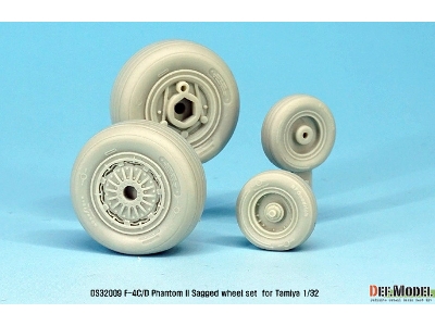 F-4c/D Phantom Ii Wheel Set (For Tamiya 1/32) - zdjęcie 3