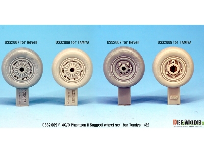 F-4c/D Phantom Ii Wheel Set (For Tamiya 1/32) - zdjęcie 4