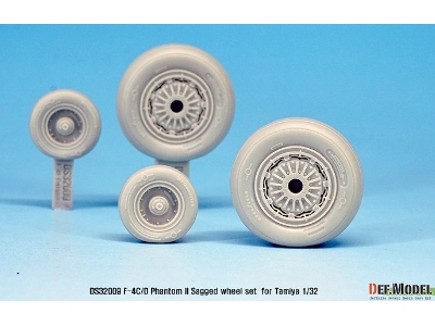 F-4c/D Phantom Ii Wheel Set (For Tamiya 1/32) - zdjęcie 5