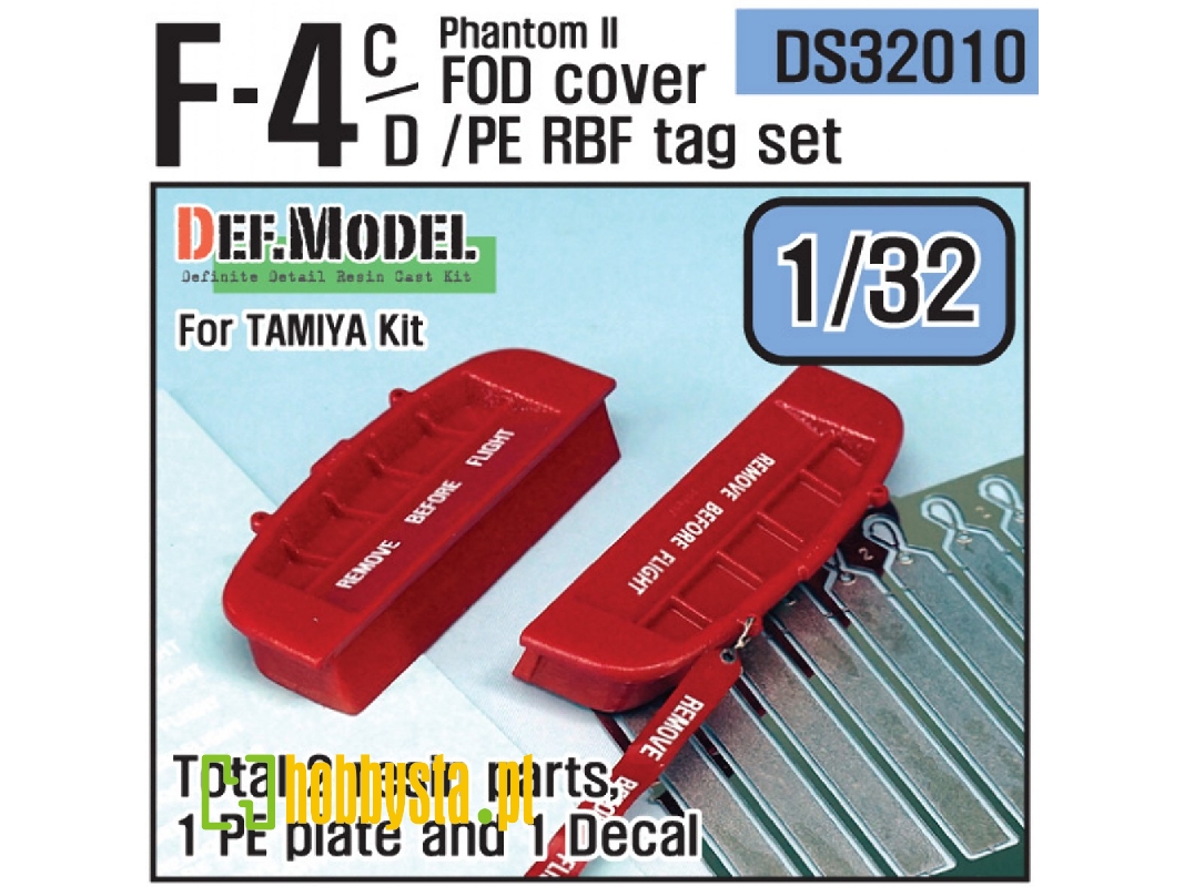 F-4c/D Phantom Ii Fod Cover + Pe Rbf Tag Set (For Tamiya 1/32) - zdjęcie 1 F-4c/D Phantom Ii Fod Cover + Pe Rbf Tag Set (For Tamiya 1/32) - zdjęcie 1