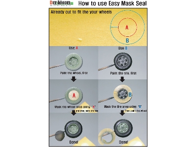 B-17f/G Flying Fortress Wheel Set 1 (For Revell 1/48) - zdjęcie 7