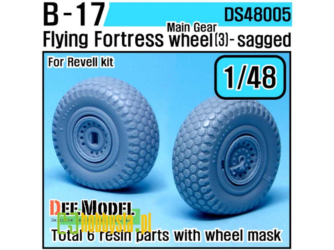 B-17f/G Flying Fortress Wheel Set 3 (For Revell 1/48) - zdjęcie 1 B-17f/G Flying Fortress Wheel Set 3 (For Revell 1/48) - zdjęcie 1