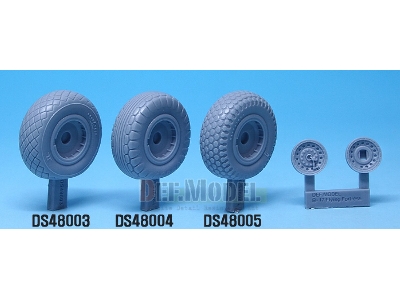 B-17f/G Flying Fortress Wheel Set 3 (For Revell 1/48) - zdjęcie 6