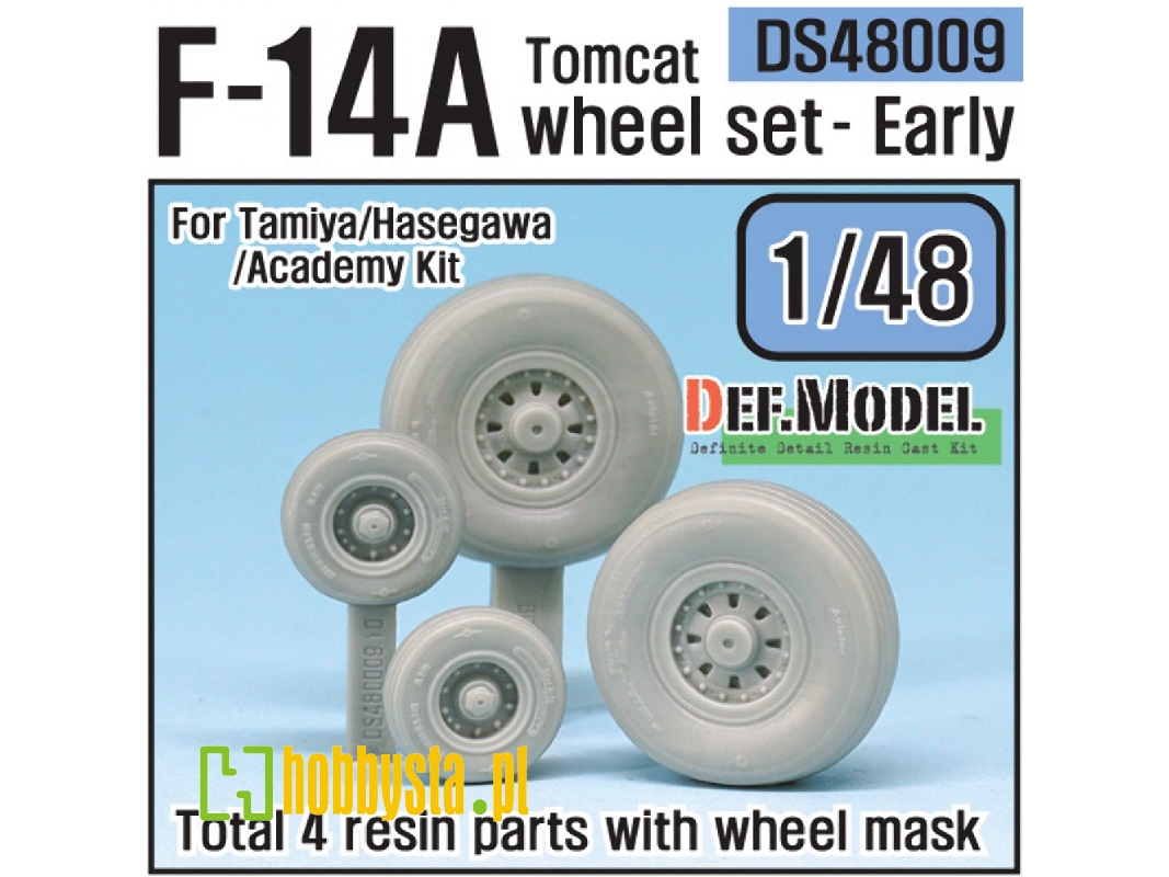 F-14a Tomcat Sagged Wheel Set- Early (For Tamiya/Hasegawa 1/48) - zdjęcie 1 F-14a Tomcat Sagged Wheel Set- Early (For Tamiya/Hasegawa 1/48) - zdjęcie 1