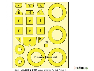 Bf109g-6 Wheel Set 1 (For Tamiya, Etc 1/48) - zdjęcie 3