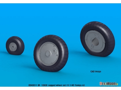 Bf109g-6 Wheel Set 1 (For Tamiya, Etc 1/48) - zdjęcie 4