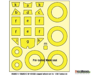 Bf109g-6 Wheel Set 2 (For Tamiyal, Etc 1/48) - zdjęcie 3