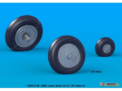 Bf109g-6 Wheel Set 2 (For Tamiyal, Etc 1/48) - zdjęcie 4